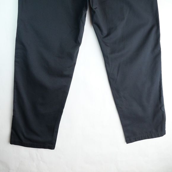 L.L. Bean Favorite Fit Womens 6 Navy Bayside Wrinkle Free Cotton Trouser Pant - Picture 8 of 12